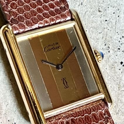 Cartier MUST TANK Trinityʥƥ ޥ  ȥ˥ƥLM 