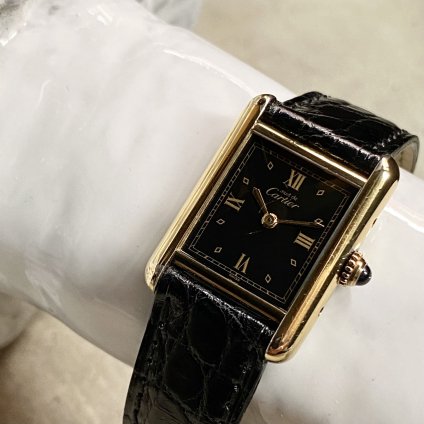 Cartier MUST TANK （カルティエ マスト タンク）純正ベルト・修理保証書付- JeJe PIANO ONLINE BOUTIQUE  神戸のアンティーク時計