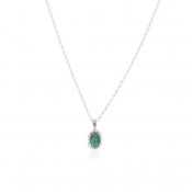 <img class='new_mark_img1' src='https://img.shop-pro.jp/img/new/icons13.gif' style='border:none;display:inline;margin:0px;padding:0px;width:auto;' />momocreatura Signet Necklace Turquoise（シグネットネックレス ターコイズ シルバー）Small/40cm