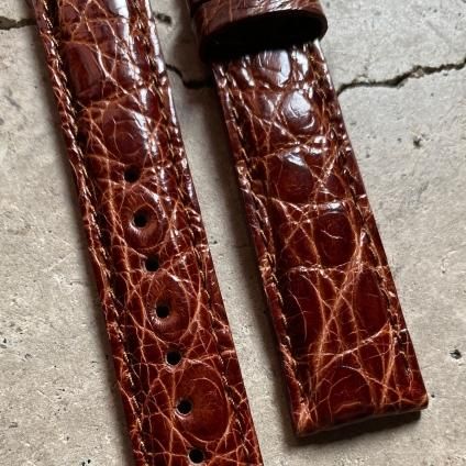 16mm 難あり MORELLATO 佳かっ Gold Brown カイマンワニ AMADEUS