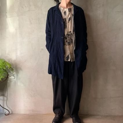 ジャケット・アウター YUTA MATSUOKA Long Jacket Black YUTA MATSUOKA Jacket（ユウタマツオカ ジャケット）Navy-JeJe