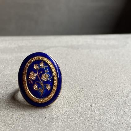 Victorian 18KYG Enamel Diamond Antique Ringʥȥꥢ 18 ʥ  ƥ 󥰡