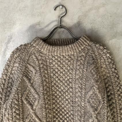 Vintage Alan Knit Raglan Sleeve Smoky Beigeʥơ ˥å 饰󥹥꡼ ⡼١