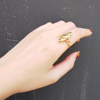 Art Nouveau 18KYG/Diamond Antique Ring(アールヌーヴォー 18K Art Nouveau 18KYG/Diamond Antique Ring(アールヌーヴォー 18K