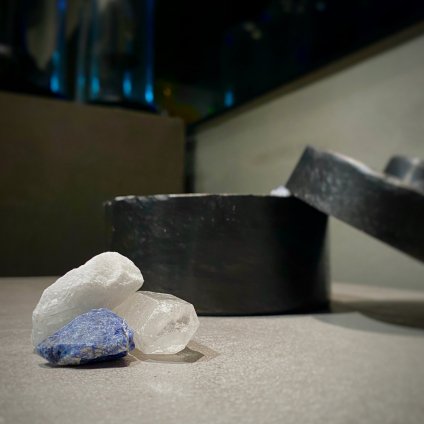 MAD et LEN Pot Pourri Bleu Flat medium ~calcite bleur,sodalite~ʥޥɥ ݥץ ֥롼 եå ߥǥ