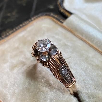 's Art Deco KPG Diamond Antique Ring年代 アールデコ