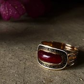 c.1806 18KPG Enamel Garnet Antique Ring1806ǯ 18ԥ󥯥 ʥ ͥå ƥ 󥰡