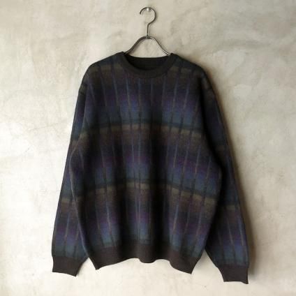 Vintage Gradation Check Knitʥơ ǡå˥åȡ