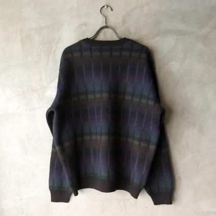 Vintage Gradation Check Knitʥơ ǡå˥åȡ