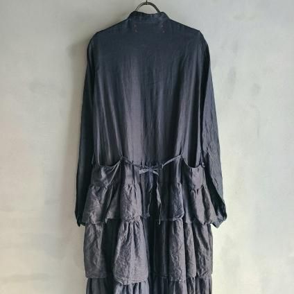 HALLELUJAH 3, Robe Etagee a volantsʥϥ եƥ ֡Charcoal Indigo