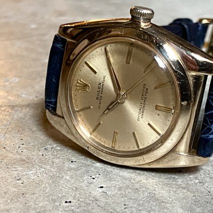 ROLEX OYSTER PERPETUAL BUBBLE BACK（ロレックス オイスターパーペチュアル バブルバック）14KYG 純正尾錠-  JeJe PIANO ONLINE BOUTIQUE 神戸のアンティーク時計,ジュエリー,ファッション専門店