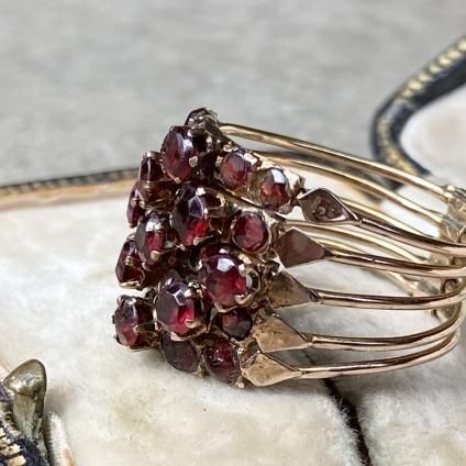 Victorian Gold Garnet Multi Hoop Ringʥȥꥢ  ͥå ޥաץ󥰡
