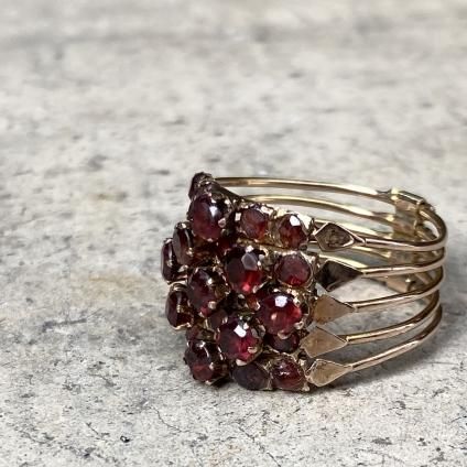 Victorian Gold Garnet Multi Hoop Ringʥȥꥢ  ͥå ޥաץ󥰡