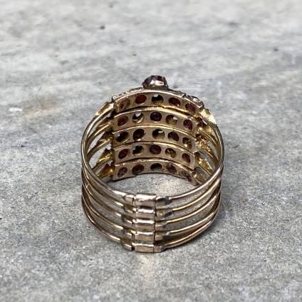 Victorian Gold Garnet Multi Hoop Ringʥȥꥢ  ͥå ޥաץ󥰡