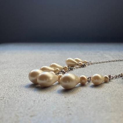 1930's Louis Rousselet Glass Pearl Necklace（ 1930年代 ルイ