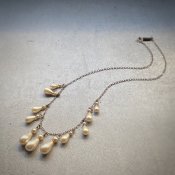 1930's Louis Rousselet Silver Glass Pearl Necklace（ 1930年代 ルイ ロスレー シルバー ガラスパール ネックレス）