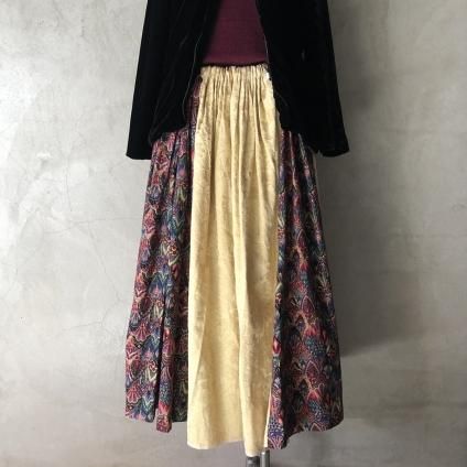 Vintage Switching Flared Gathered Skirtʥơڤؤե쥢㥶ȡ