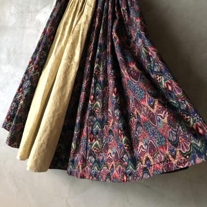 Vintage Switching Flared Gathered Skirtʥơڤؤե쥢㥶ȡ