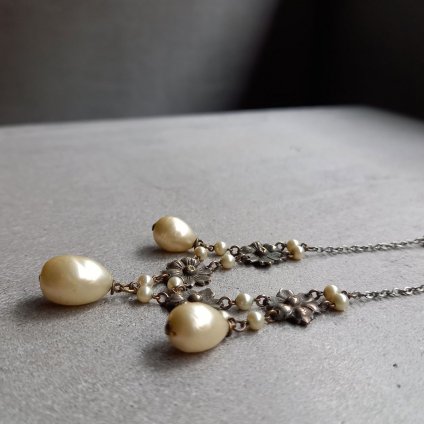 1930's Louis Rousselet Glass Pearl Necklace（1930年代 ルイ ロスレー ガラス パール ネックレス）