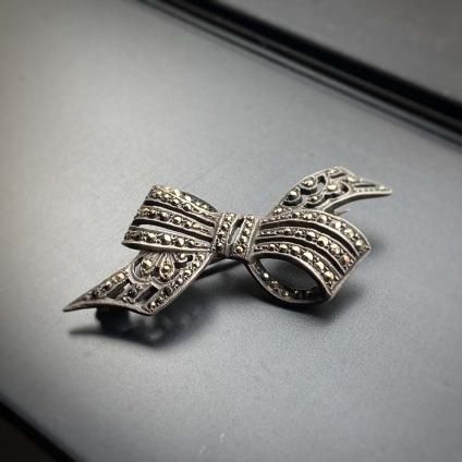 1930's Silver Marcasite Brooch(1930年代 シルバー マーカサイト