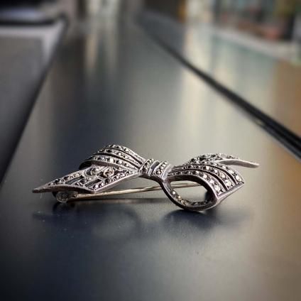 1930's Silver Marcasite Brooch(1930年代 シルバー マーカ 1930's Silver Marcasite Brooch(1930年代 シルバー マーカ