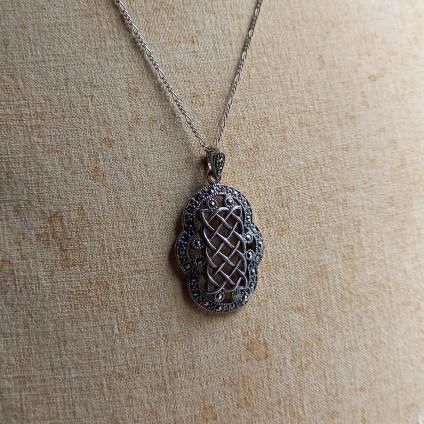 1930's Silver Marcasite Necklace1930's С ޡ ͥå쥹