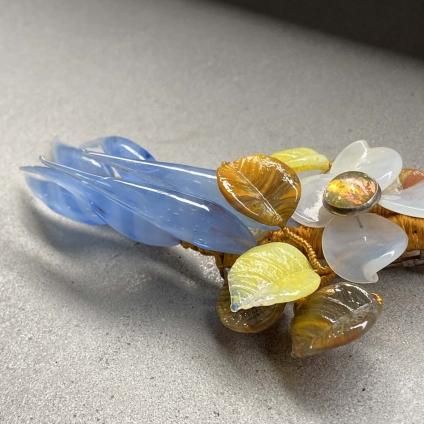 Vintage PAOLA Glass Brooch(ヴィンテージ パオラ ガラス Vintage PAOLA Glass Brooch(ヴィンテージ パオラ ガラス