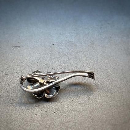 1930's Silver Marcasite Enamel Brooch(1930年代 シルバー 1930's Silver Marcasite Enamel Brooch(1930年代 シルバー