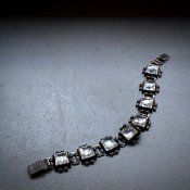 1960's Metal Glass Bracelet（1960年代 メタル ガラス ブレスレット）Dead Stock