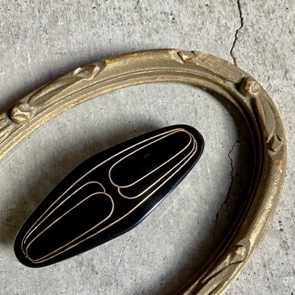 1960's French Old Plastic Curved Line Hair Clip1960ǯ ե ɥץ饹å ֥饤 ХåDead Stock