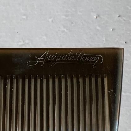 Art Deco French Auguste Bonaz Celluloid Comb ʥ롦ǥ ե 她ȡܥʡ  Dead Stock