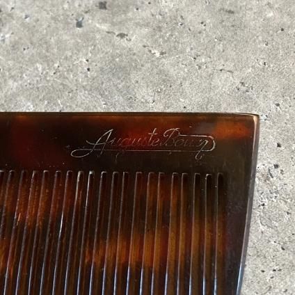 Art Deco French Auguste Bonaz Celluloid Comb ʥ롦ǥ ե 她ȡܥʡ  Dead Stock