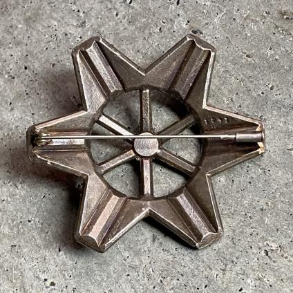 Art Deco French Rene Mittler Metal Glass Broochʥ롦ǥ ե  ߥåȥ졼 ᥿ 饹 ֥ 