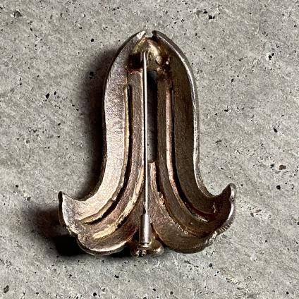 Art Deco French Rene Mittler Metal Glass Broochʥ롦ǥ ե  ߥåȥ졼 ᥿ 饹 ֥