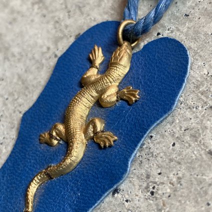 194050's French Leather Metal Lizard Brooch194050ǯ ե 쥶 ᥿ ȥ ֥