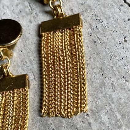 1960's French Metal Fringe Earrings（1960年代 フランス
