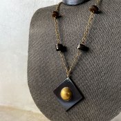 Art Deco French Galalith Metal Necklace（アール・デコ フランス ガラリス メタル ネックレス）