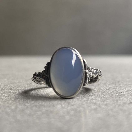 1930's Silver Chalcedony Ring（1930年代 シルバー カルセドニー