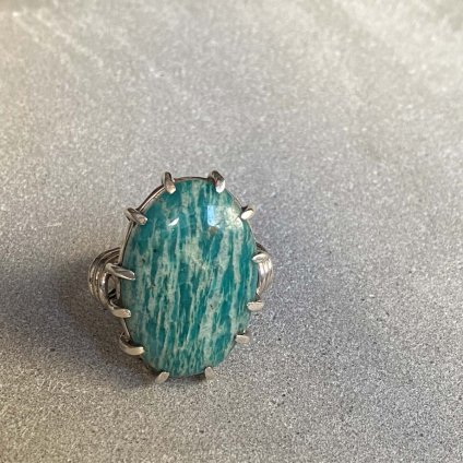 1960's Silver Amazonite Ring1960ǯ С ޥʥȥ󥰡