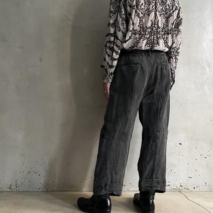 YUTA MATSUOKA (ユウタマツオカ)備長炭染めリネン和紙 パンツ YUTA MATSUOKA (ユウタマツオカ)備長炭染めリネン和紙 パンツ