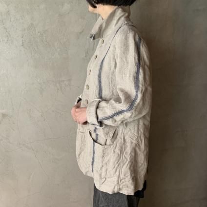 YUTA MATSUOKA (ユウタマツオカ)ブラックヘンプ ジャケット YUTA MATSUOKA (ユウタマツオカ)ブラックヘンプ ジャケット