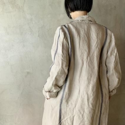 YUTA MATSUOKA (ユウタマツオカ)ブラックヘンプ ロングコート YUTA MATSUOKA (ユウタマツオカ)ブラックヘンプ ロングコート
