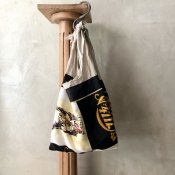 Vintage Scarf & Linen Marche Bag（ヴィンテージスカーフ＆リネン マルシェバッグ）N5