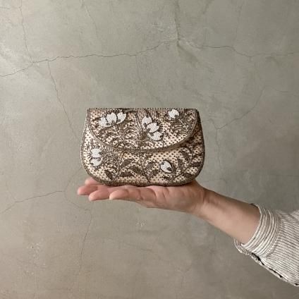 1960's Beads Embroidery Clutch Bag（1960年代 ビーズ 刺繍