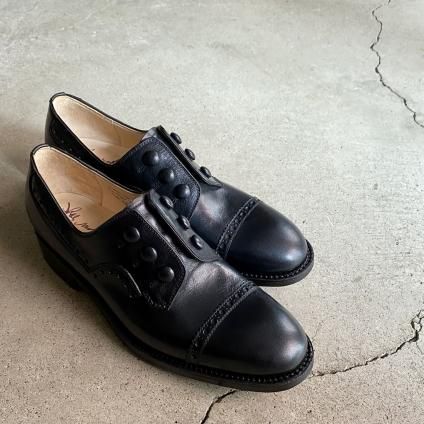 SONOMITSU Buttoned Shoes(ソノミツ ボタンシューズ)Black- JeJe PIANO ONLINE BOUTIQUE  神戸のアンティーク時計,ジュエリー,ファッション専門店