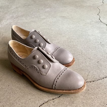 SONOMITSU Buttoned Shoes（ソノミツ ボタンシューズ)）Light Gray
