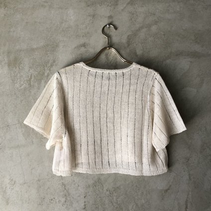 suzuki takayuki knitted t-shirt（スズキタカユキ ニッティドtシャツ）Nude