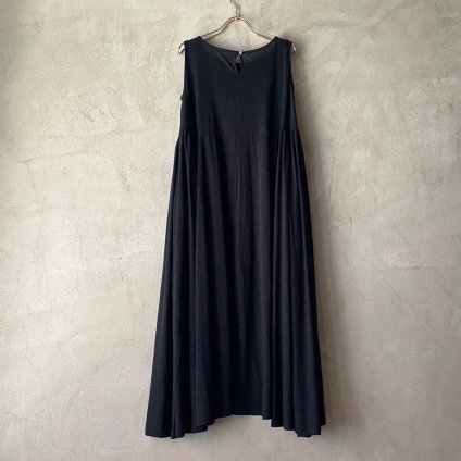 suzuki takayuki linen dress （スズキタカユキ リネンドレス）Black