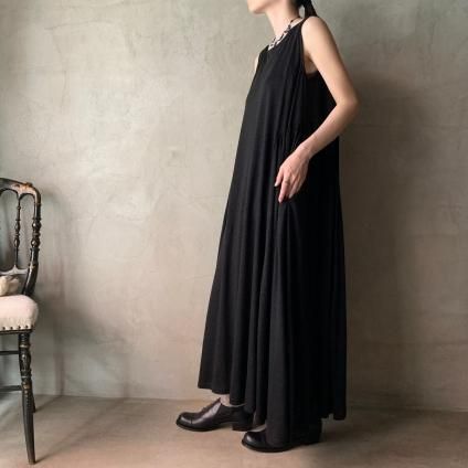 suzuki takayuki linen dress ʥ業 ͥɥ쥹Black