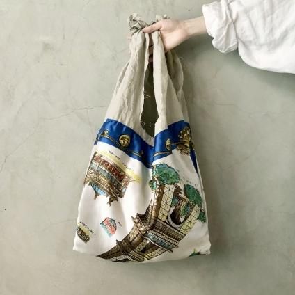 Vintage Scarf & Linen Marche Bagʥơաͥ ޥ륷ХåN8